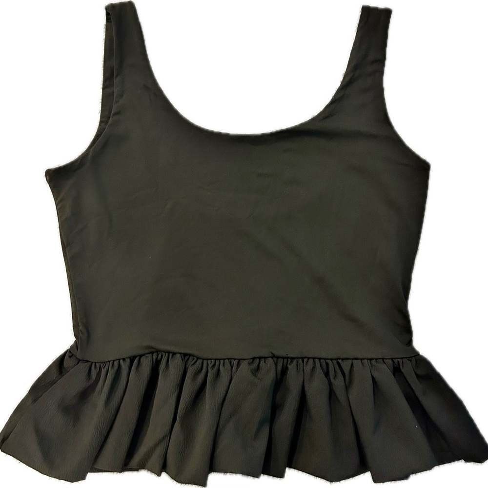 New-size Large Tank Top with Ruffle Hem